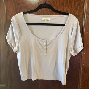 Madewell Light Lavender Short Sleeve Top